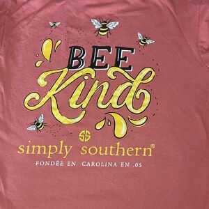 Simply Southern Kids Bee Kind Shirt - Pink